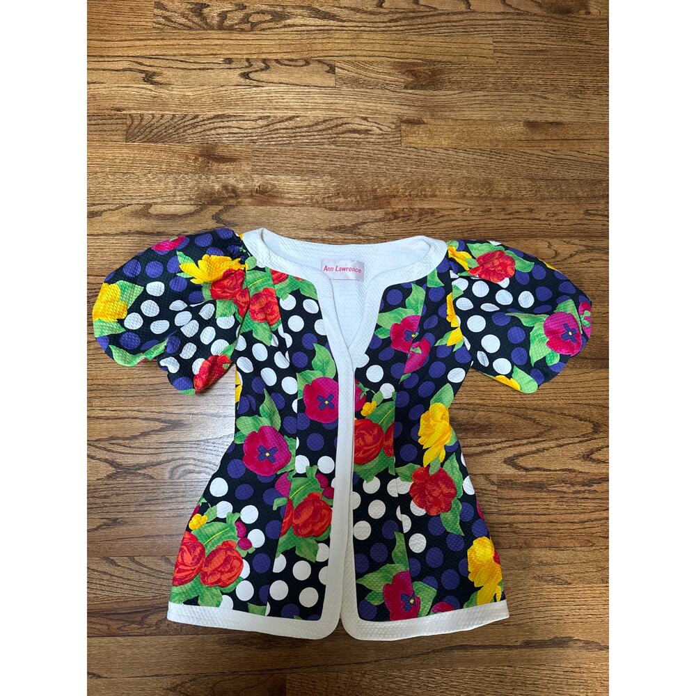 Vintage Ann Lawrence snap button top size 4